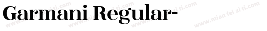 Garmani Regular字体转换
